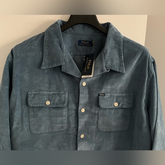 Polo Ralph Lauren 100% Cotton Long Sleeve Button Down Corduroy Shirt sz 2XLT - Picture 2 of 15